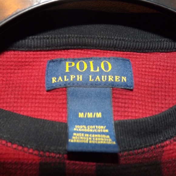 Black/Red Checkered Polo Sweater - Picture 3 of 3